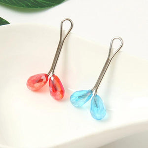 12pcs Crystal Scarf Brooch Pin Hijab Clip Anti Slip Brooch Women Accessory