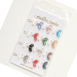 12pcs Crystal Scarf Brooch Pin Hijab Clip Anti Slip Brooch Women Accessory