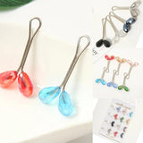12pcs Crystal Scarf Brooch Pin Hijab Clip Anti Slip Brooch Women Accessory