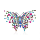 Vintage Butterfly Rhinestone Brooch for Women Men Party Jewelry