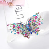 Vintage Butterfly Rhinestone Brooch for Women Men Party Jewelry