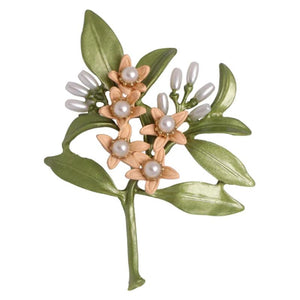 Pearl Alloy Flowers Brooch Pin Corsage Sunflower Rose Buckle