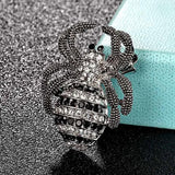 Rhinestone Spider Insect Brooches Jewelry for Men Kids Christmas Pin Hats
