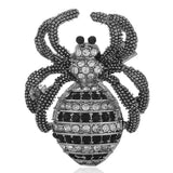 Rhinestone Spider Insect Brooches Jewelry for Men Kids Christmas Pin Hats