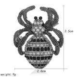 Rhinestone Spider Insect Brooches Jewelry for Men Kids Christmas Pin Hats