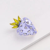 Strawberry Enamel Brooch Fun Fruit Clothing Accessory