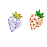 Strawberry Enamel Brooch Fun Fruit Clothing Accessory