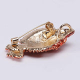 Goldfish Rhinestone Animal Brooch Pin