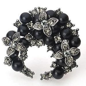 Freshwater Pearl Flower Moon Brooch Wedding Gift