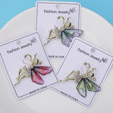 Flower Fairy Brooch Acrylic Wing Pin Temperament Coat Suit Jewelry Accessory