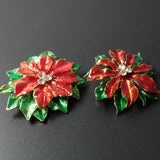 Christmas Tree Rhinestone Crystal Brooch Women Pins Gift Sweater Dress Jewelry
