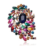 Exaggerated Glass Large Rhinestone Flower Women's Clothing Accessories