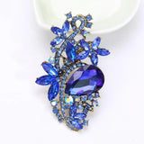 Exaggerated Glass Large Rhinestone Flower Women's Clothing Accessories