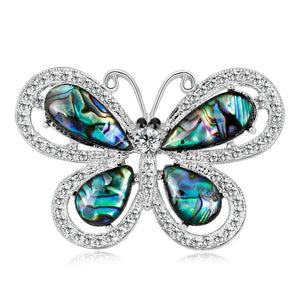 Abalone Shell Butterfly Brooches for Wedding Banquet