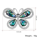 Abalone Shell Butterfly Brooches for Wedding Banquet