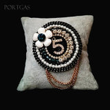 Camellia No.5 Tassel Brooches Hijab Pins