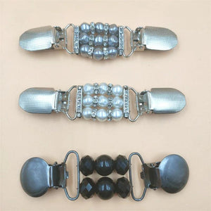 Vintage Zircon Glass Beads Brooch Pin