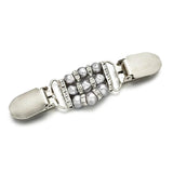 Vintage Zircon Glass Beads Brooch Pin