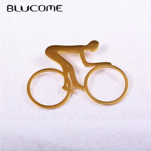 Bicycle Shape Brooch Enamel Lapel Pin