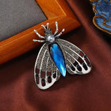 Metal Moth Rhinestone Brooch Insect Pin Collection