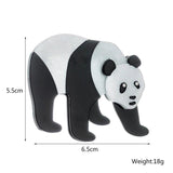Acrylic Panda Brooches Unisex Cartoon Animal Party Causal Pins