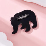 Acrylic Panda Brooches Unisex Cartoon Animal Party Causal Pins