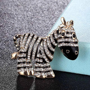 Big Head Horse Brooches Colorful Enamel Animal Pin for Men