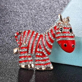 Big Head Horse Brooches Colorful Enamel Animal Pin for Men