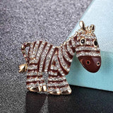 Big Head Horse Brooches Colorful Enamel Animal Pin for Men