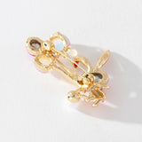 Multicolor Balloon Rabbit Brooch Small Animal Rhinestones Alloy Brooch