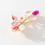 Multicolor Balloon Rabbit Brooch Small Animal Rhinestones Alloy Brooch
