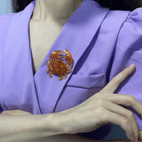 Crab Brooch Acrylic Pin For Women Kids Holiday Decoration Accessories