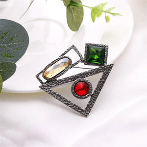 Shinny Rhinestone Brooch Set for Women Dress Scarf Pins
