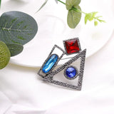 Shinny Rhinestone Brooch Set for Women Dress Scarf Pins