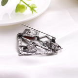Shinny Rhinestone Brooch Set for Women Dress Scarf Pins