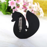 Acrylic Leather Fox Brooches Pins Animal Brooch Scarf Clip