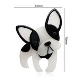 Acrylic Cartoon Dog Brooches For Women Animal Party Causal Safety Pins