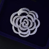Zircon European American Brooch Bridal Wedding Corsage