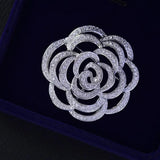 Zircon European American Brooch Bridal Wedding Corsage