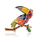 Parrot Brooch Dripping Cartoon Corsage Suit Jacket Accessory