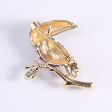 Parrot Brooch Dripping Cartoon Corsage Suit Jacket Accessory