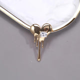 Beaut&Berry Heart Brooches Cubic Zirconia Love Party Office Jewelry