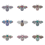 Oversized Glass Bee Brooch - Multi-color Options