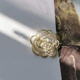 Famous Camellia Brooch Small Rose Flower Party Accessory