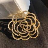 Famous Camellia Brooch Small Rose Flower Party Accessory