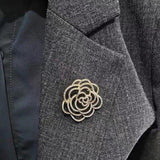 Famous Camellia Brooch Small Rose Flower Party Accessory