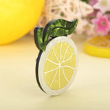 Orange Lemon Green Leaves Brooches Pins Women Kids Fruit Style Brooch
