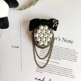 Flower Tassel Brooch Pearl Bow 5 Jewelry Brooches Pins Vintage