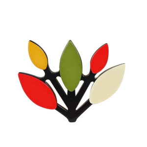 Arrival Colored Branch Brooch Acrylic Plant Corsage for Women Girls