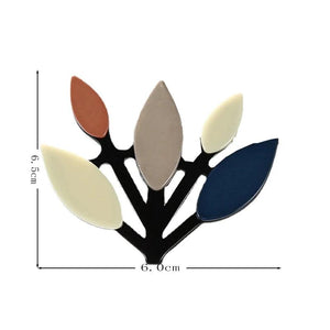 Arrival Colored Branch Brooch Acrylic Plant Corsage for Women Girls